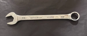 Llave combinada vintage Matco Tools EE. UU. [WC282] 7/8" SAE de 12 puntos de largo GRATIS📦 - Imagen 1 de 6