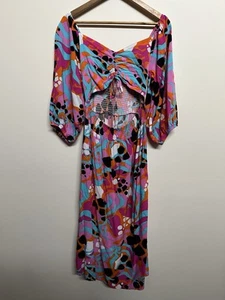 PROUD POPPY | Pippa Cut Out Dress Rainbow Fierce | Size 12 - Picture 1 of 10
