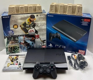 Consola Sony Playstation 3 Super Slim 500 GB CIB Completa En Caja *Excelente* - Imagen 1 de 18