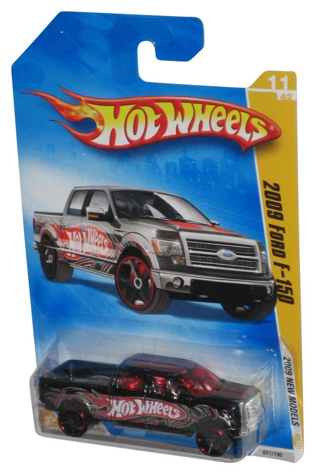 Hot Wheels 2009 New Models Black Ford F-150 Toy Truck 11/190 - Image 1 of 1