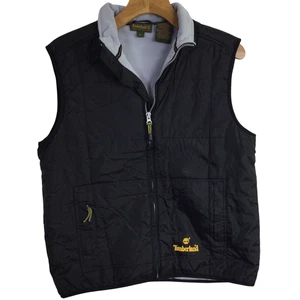 Timberland Mens Nylon Full Zip Fleece Vest Outdoor Blue Size Large - Picture 1 of 15