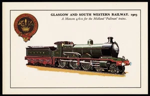 Glasgow & South Western Railway 1903 Manson 4-6-0 Midland Pullman Zug Postkarte - Bild 1 von 2