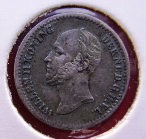 HOLLAND / NETHERLANDS SILVER 10 CENTS 1849 HIGH GRADE - Bild 1 von 2