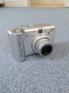 Canon Power Shot A75 Compact Digital Camera Silver - Spares/Repair - Picture 1 of 10