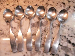 6 CUCHARAS SOPERA PAUL REVERE Oneida Community cubiertos de acero inoxidable satinado - Imagen 1 de 2