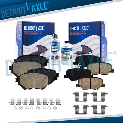 Front and Rear Ceramic Brake Pads Hardware for Mazda 3 Sport Mexico Built Models - Image 1 of 4