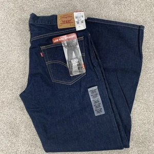 Vintage Levi's 529 Low Rise Straight jeans  / size 33 X 30 NWT Dark Wash - Picture 1 of 6