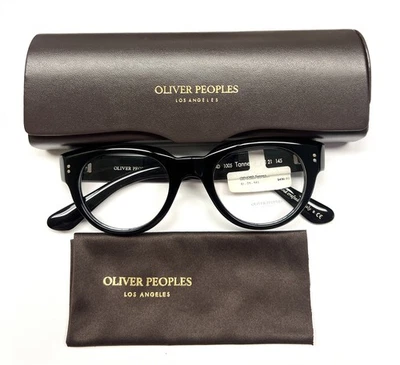 Oliver Peoples Tannen Eyeglasses Glasses OV5434D Polished Black 47mm w/case - Image 1 of 4