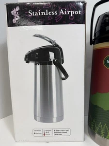 NEW NIB Green Mountain Coffee Stainless Airpot 3L 101.4oz Service Ideas Vermont - Picture 1 of 14