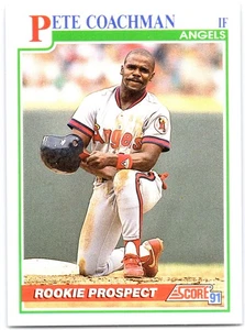 Pete Coachman Score sports #344 Baseball RC California Angels - Picture 1 of 2