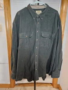 Camicia Cabela's pelle di cervo morbida camoscio 100% cotone caccia bosco taglia 4XL - Foto 1 di 3