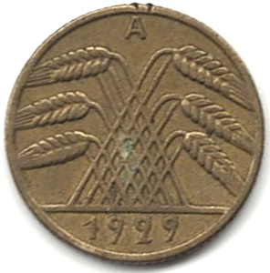 1929 A 10 Pfennig ~ SIE BEWERTEN ES ~ BITTE DEN SCAN ansehen g 13 - Bild 1 von 4