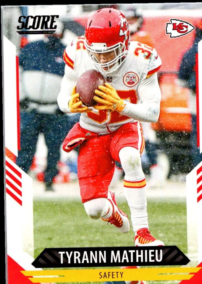 2021 Score Gold Tyrann Mathieu Kansas City Chiefs #7 - Image 1 of 2