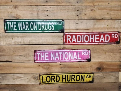 Custom Personalized Street Signs, garage sign, road sign, RUSTY VINTAGE LOOK new - Image 1 of 4