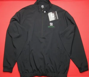 FootJoy Neu mit Etikett Performance Windshirt Golfjacke bestickt schwarz Herren L - Bild 1 von 11