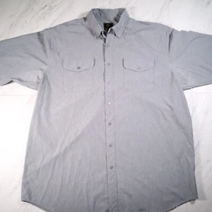 F/X Fusion Mens Performance Button Up Shirt Gray 2XLT Outdoor Fishing Camping - Picture 1 of 7