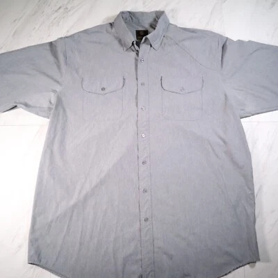 Camisa F/X Fusion Para Hombres Rendimiento Abotonada Gris 2XLT Pesca Exterior Camping Foto 1 de 4
