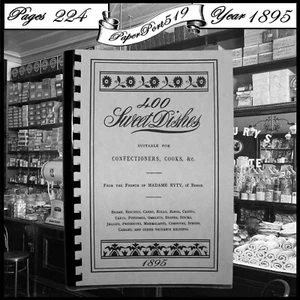 1895 400 sweet dishes Vintage Cook Book 245 Pages - Imagen 1 de 10