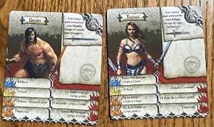 Zombicide: Black Plague Grom & Thalia PORTUGUESE cards Kickstarter No Minis - Picture 1 of 2