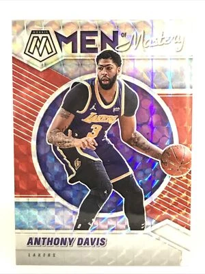2020-21 MOSAIC Basketball MEN of MASTERY  Anthony Davis #11  RED - Image 1 of 2