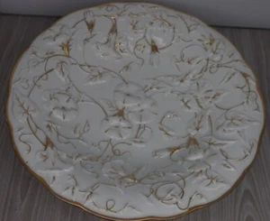 Meissen Germany Gold Bowl Hand Painted Raised Flowers - Picture 1 of 12