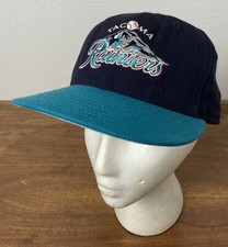 Vintage New Era Tacoma Rainiers Size 7 1/8 Wool Fitted Hat 90s