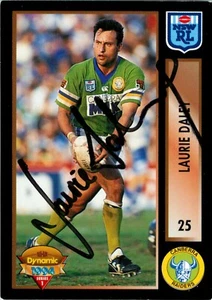 Signed 1994 Canberra Raiders NRL Premiers Dynamic Card - Laurie Daley - Bild 1 von 3