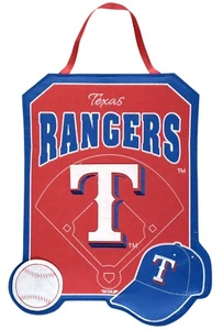Texas Rangers In/Outdoor Felt Door Décor 16x20” By Evergreen Enterprises MLB - Picture 1 of 5