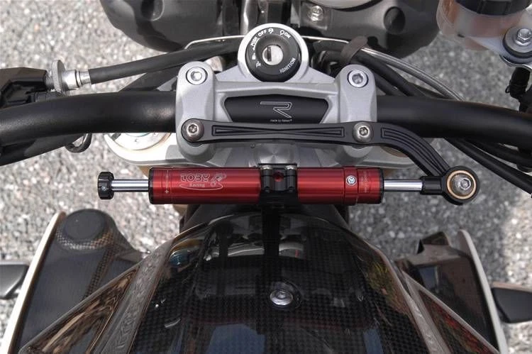 Amortiguador de dirección estabilizador y montaje Triumph Speed Triple 2011-2020 Toby Belgium Foto 1 de 1