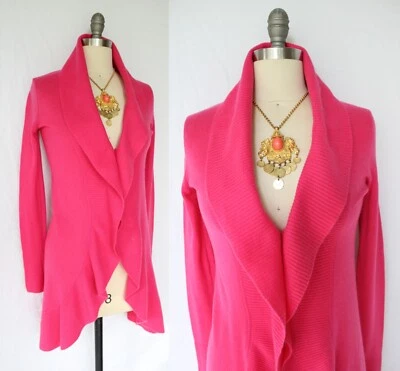 Vestido Lilly Pulitzer Shere Cárdigan Volantes Cachemira Bryn Seabrook Celine Rosa Foto 1 de 4