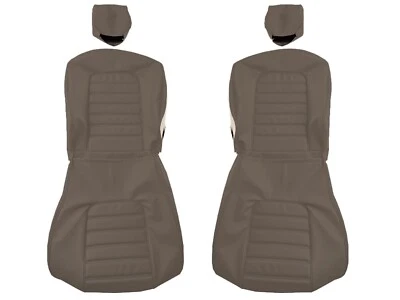 Подходит: Alfa Romeo Spider 1971-94 стиль 1 ТЕМНЫЙ седло кожаные чехлы на сиденья - Изображение 1 из 3