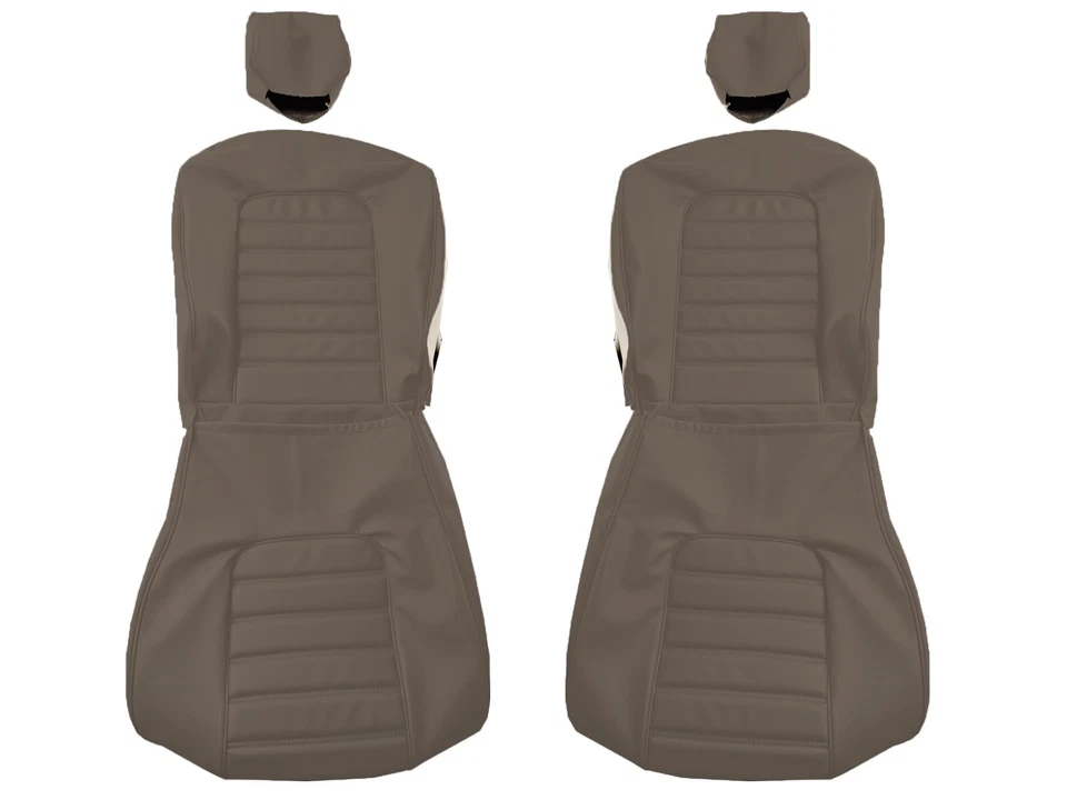 Compatível com: Capas de assento de couro selim escuro estilo 1 Alfa Romeo Spider 1971-94 - Imagem 1 de 3