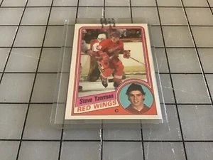 Steve Yzerman 84/85 Topps Rookie Card In Plastic VG condition Free Ship - Picture 1 of 1