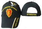 (2 pack) US Army 25th Infantry Division Tropic Lightning casquette noire CAP624
