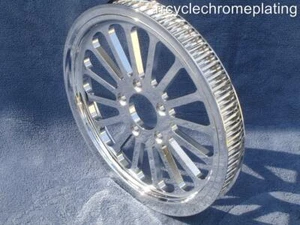 DNA Super Spoke Chrome 70 Tooth 1-1/8" Rear Pulley Softail Dyna Touring Harley - Bild 1 von 6