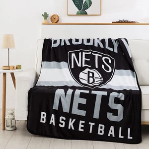 Northwest NBA Brooklyn Nets "Singular" Silk Touch Throw Blanket, 45" x 60" - Picture 1 of 6