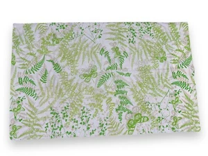 Vintage Vera Neumann Standard Pillowcase Percale Butterfly Fern Leaf Grafton - Picture 1 of 9