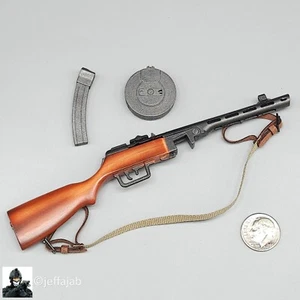 1:6 scale Alert Line WWII Soviet NKVD Officer PPSh-41 Machine Gun for 12" Figure - Picture 1 of 10