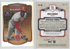 2014 Topps Finest Vintage Gold Refractor /25 Bob Gibson #FV-BG HOF