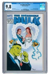Hulk #418 Edición Boda CGC 9.8 Edición Directa Troquelado Cubierta Rick Jones Casado - Imagen 1 de 2
