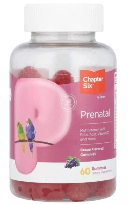 Gomitas prenatales, uva, 60 gomitas Foto 1 de 2