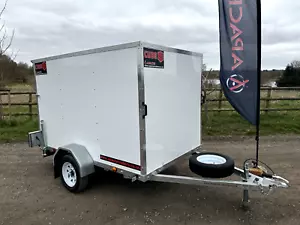 Brand New 6x4 Apache Box Trailer Cube Pro 6x4 Huge 5ft High-Rear Ramp-UK MADE - Picture 1 of 23