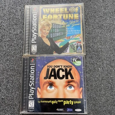 Wheel of Fortune + You Don’t Know Jack (Sony PlayStation 1, 1998) CIB Tested - Image 1 of 4