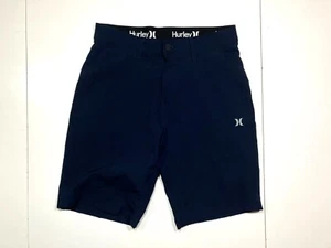 HURLEY Blue CHINO GOLF SHORTS Summer Surf-Style Skate Gym Kid Sz 28 Youth Boys - Picture 1 of 7