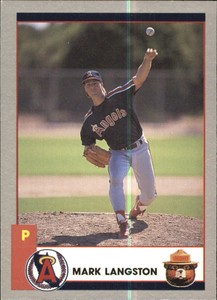 1990 Angels Smokey Baseball Card #10 Mark Langston