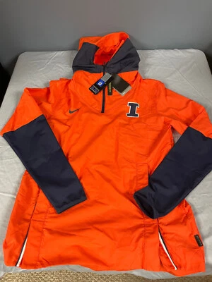 NWT Mens NIKE ELITE University Of Illinois On-Field Repel Dri-Fit Jacket SMALL - Image 1 of 4