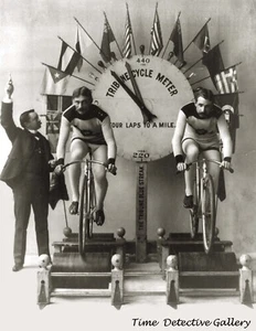 The Tribune Fahrradmessgerät für Rennfahrer - 1901 - Historischer Fotodruck - Bild 1 von 1