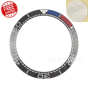 38mm Schwarz Keramik Lünette Ring Master Sea SKX007 Style Taucheruhr Lünette Lume Pip - Bild 1 von 2