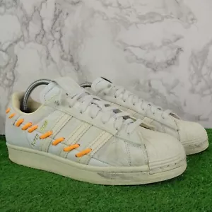 Adidas Trainers Size 6.5 Womens Superstar Deco Stitch Shoe Running Cap Toe Shell - Picture 1 of 14