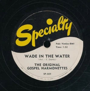 78tk-Black Gospel-SPECIALTY 869-Orig.Gospel Harmonettes-(Wade in the water/Wait) - Picture 1 of 2